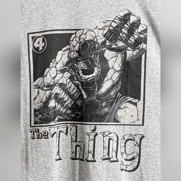 4XL Marvel Men's Fantastic Four The Thing Short Sleeve Graphic T-Shirt, NEW - Picture 3 of 5